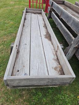12' Wooden Cattle Feed Bunk
