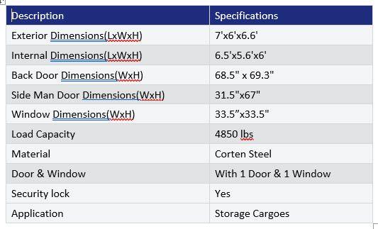 7' Container