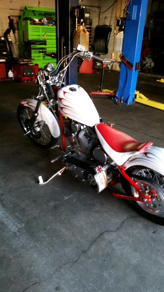 Red and White Chopper