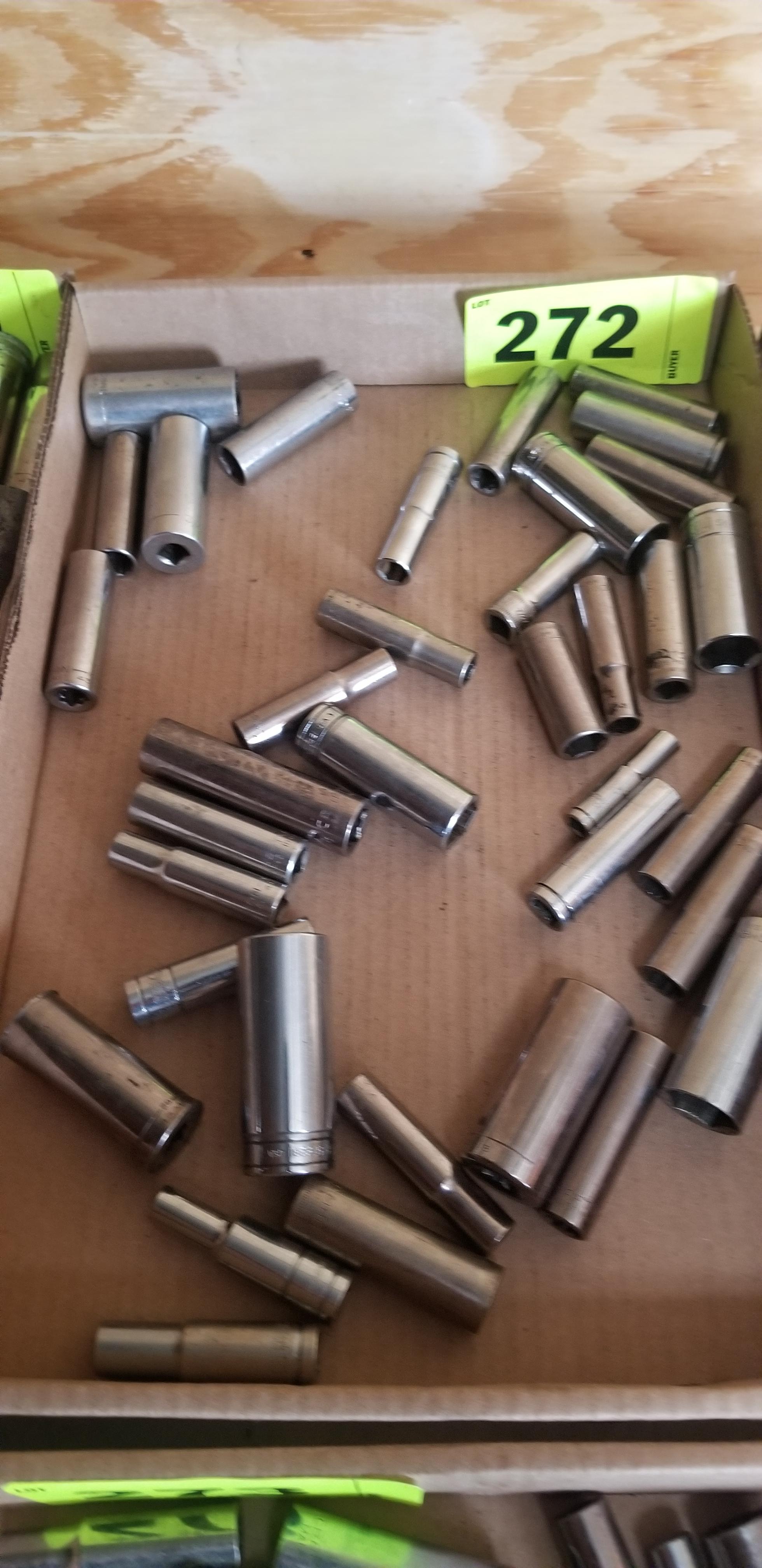 Flat of Assorted Craftsman Deep Well Sockets