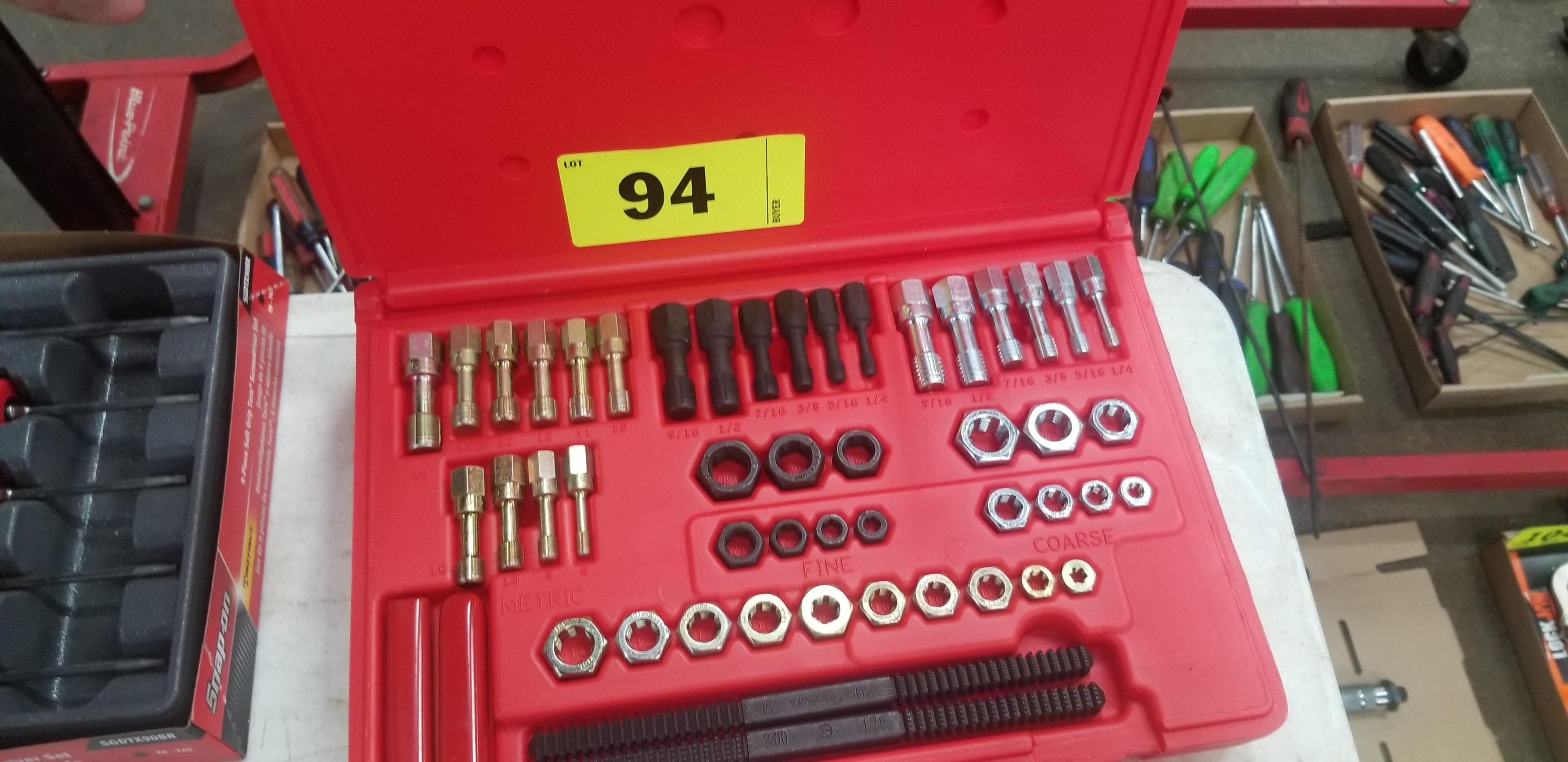 Snap On 48 Pc SAE Metric Thread Restore Kit