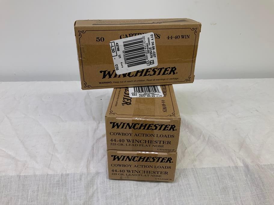 3 boxes of Winchester Cowboy Action Loads, 44-40 Win