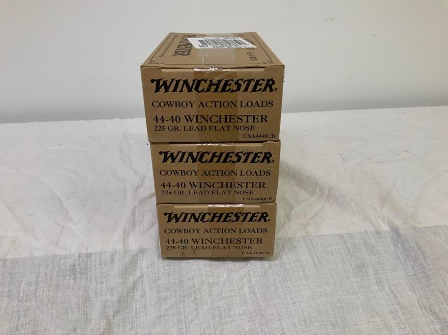 3 boxes of Winchester Cowboy Action Loads, 44-40 Win