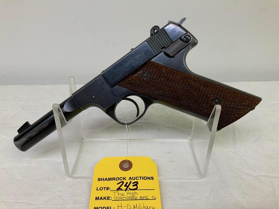 High Standard Mfg, H-D Military, 22 cal LR, sn: 203980,