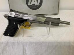 IAI Automag IV 45 win mag pistol, sn A00989, 8.5" barrel,