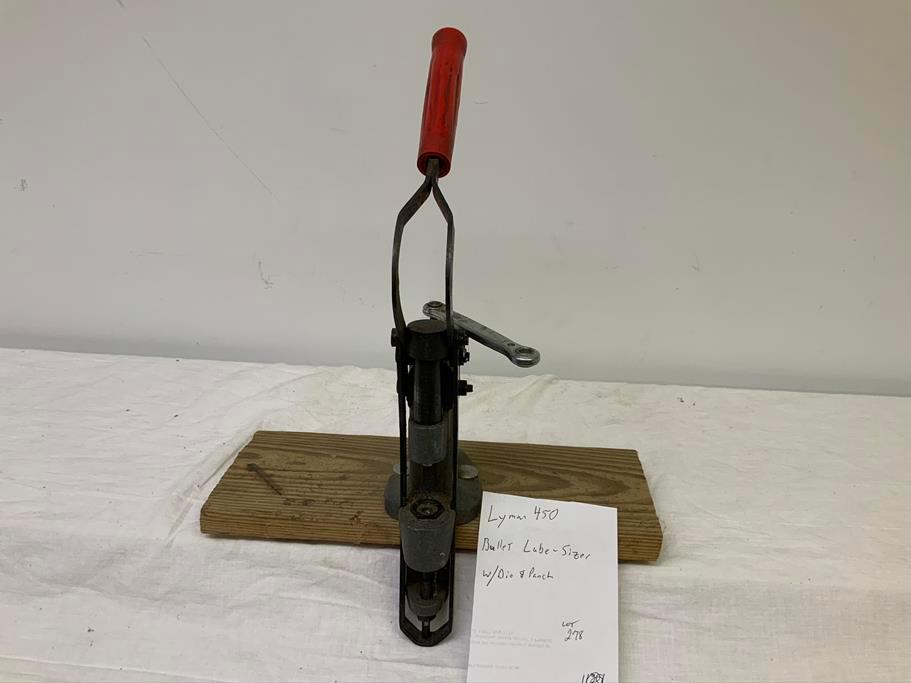 Lyman 450 bullet lube-sizer with die and punch