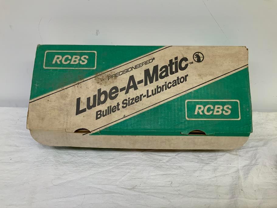 RCBS bullet lube-sizer with die and punch and box