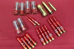 box lot of snap caps - 4 12ga, 2 20ga, 2 223, 3 30-06, 4 270