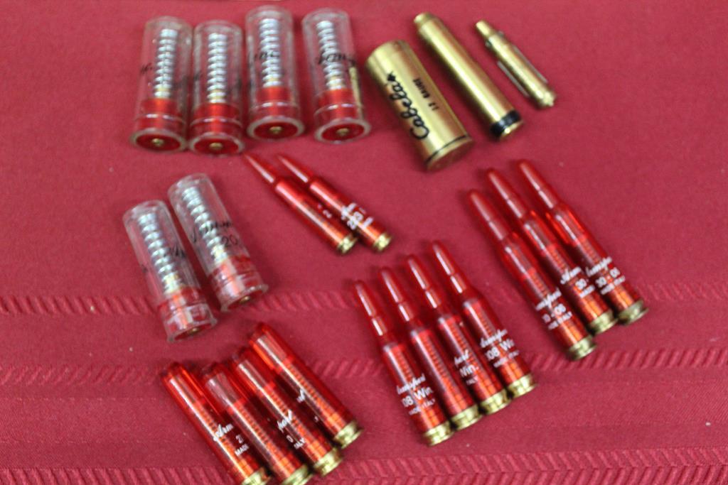 box lot of snap caps - 4 12ga, 2 20ga, 2 223, 3 30-06, 4 270