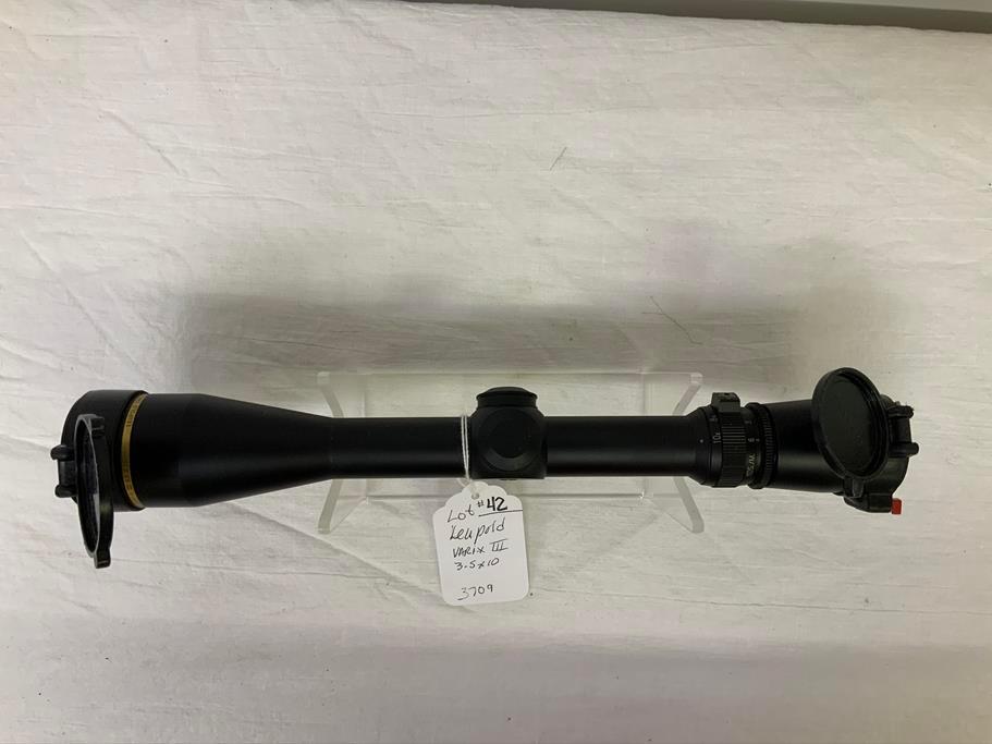 Leupold Vari-X III 3.5x10 scope with caps, previously mounted