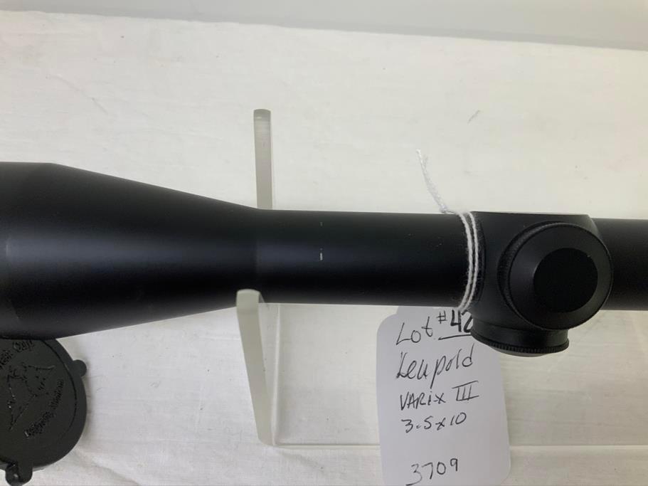 Leupold Vari-X III 3.5x10 scope with caps, previously mounted