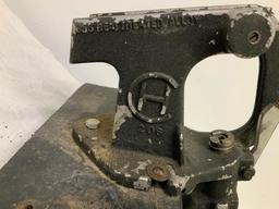 Vintage CH reloading press with 3 die bars, will ship without wood