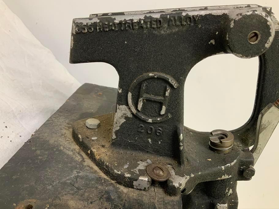 Vintage CH reloading press with 3 die bars, will ship without wood
