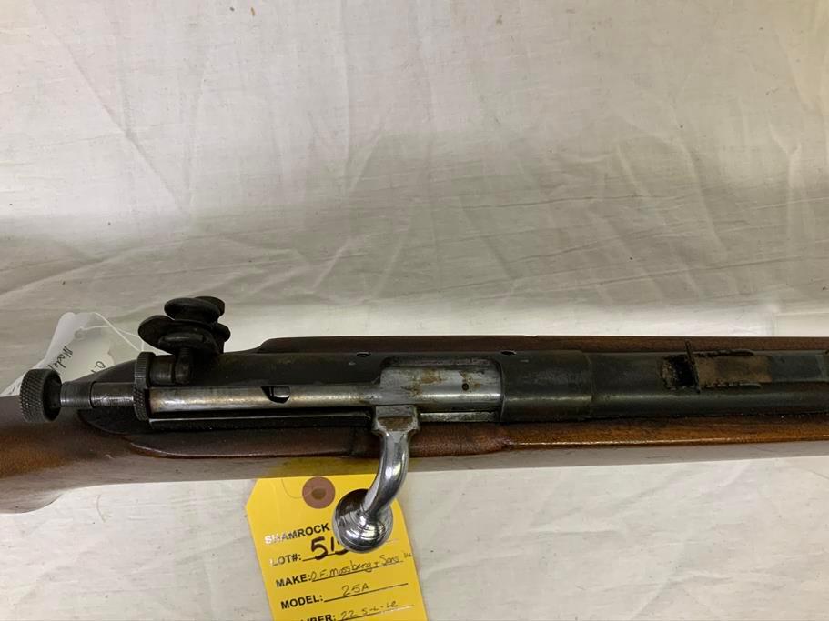 O.F. Mossberg, 25A, 22s/l/lr, NSN, 24" brl, rifle, rust and