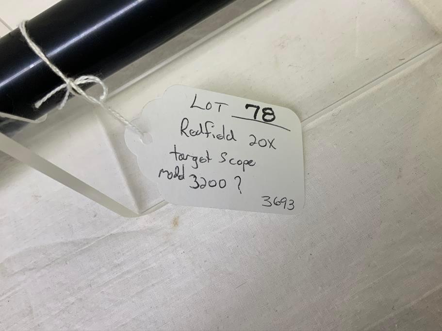 Redfield 20X target scope, previously mounted
