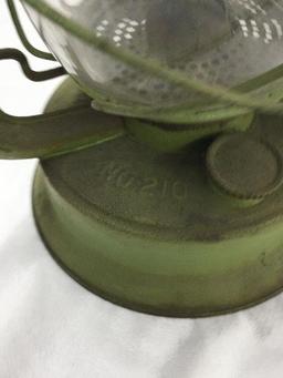 green embury barn lantern with clear shade