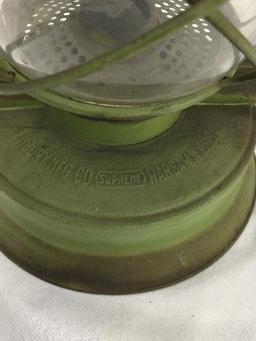 green embury barn lantern with clear shade