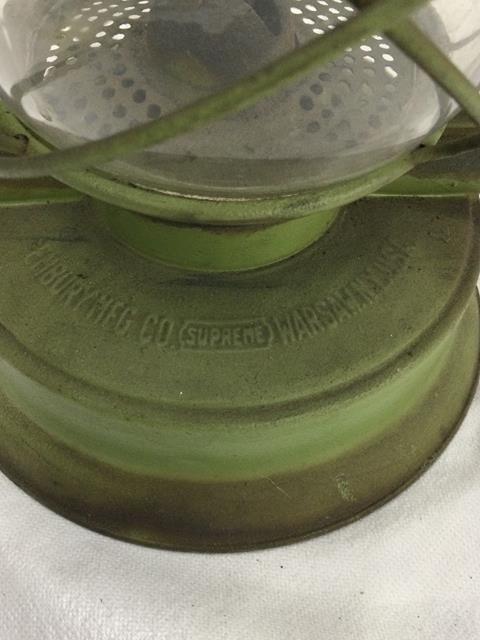 green embury barn lantern with clear shade