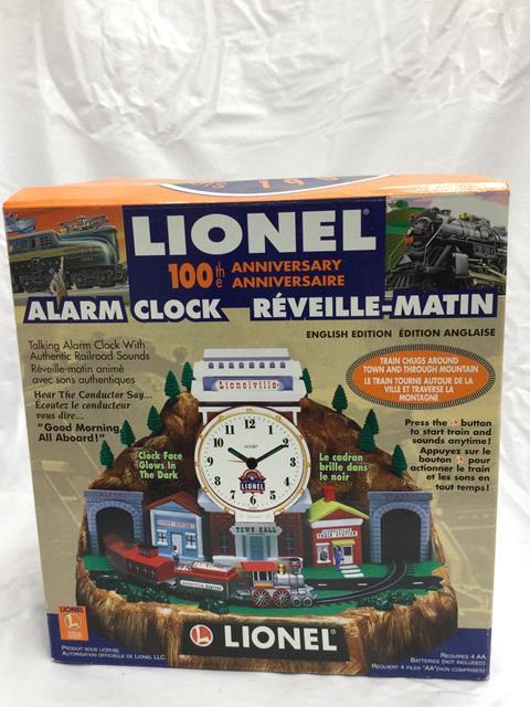 lionel 100th anniversary alarm clock in original box