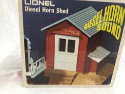 k-line operating loading dock & lionel diesel horn shed