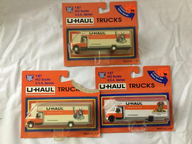 box lot all U-haul trucks & trailers - many in original boxes/