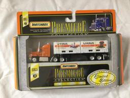 box lot all U-haul trucks & trailers - many in original boxes/