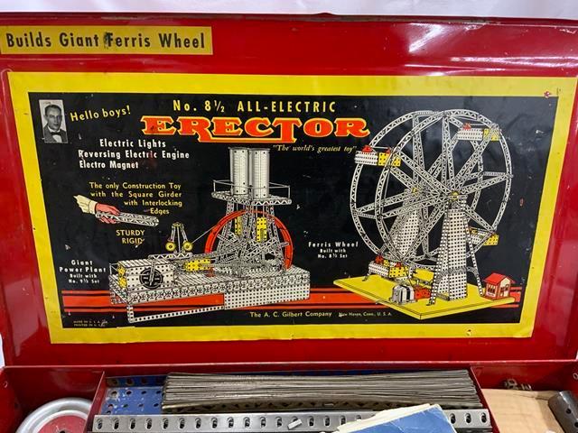 gilbert erector set No 8 1/2--- not complete