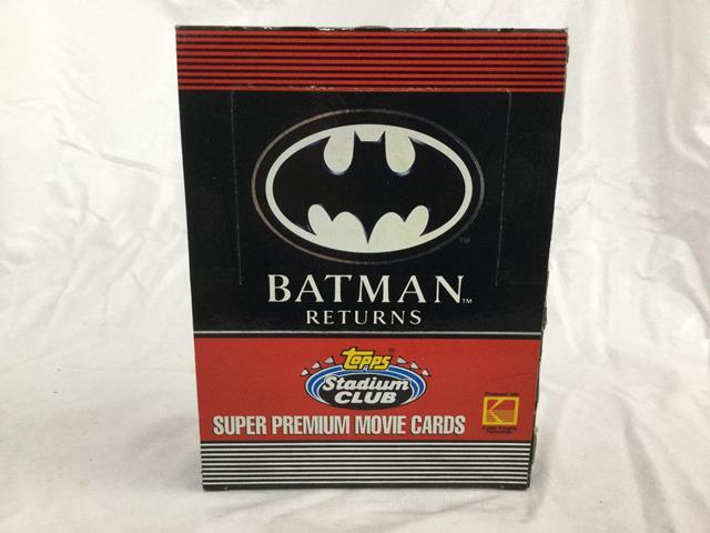 2 boxes collectible trading cards - topps batman returns/
