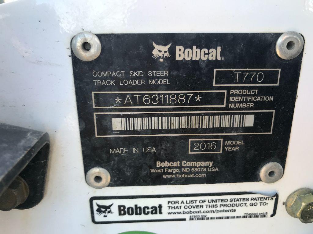 2016 BOBCAT T770