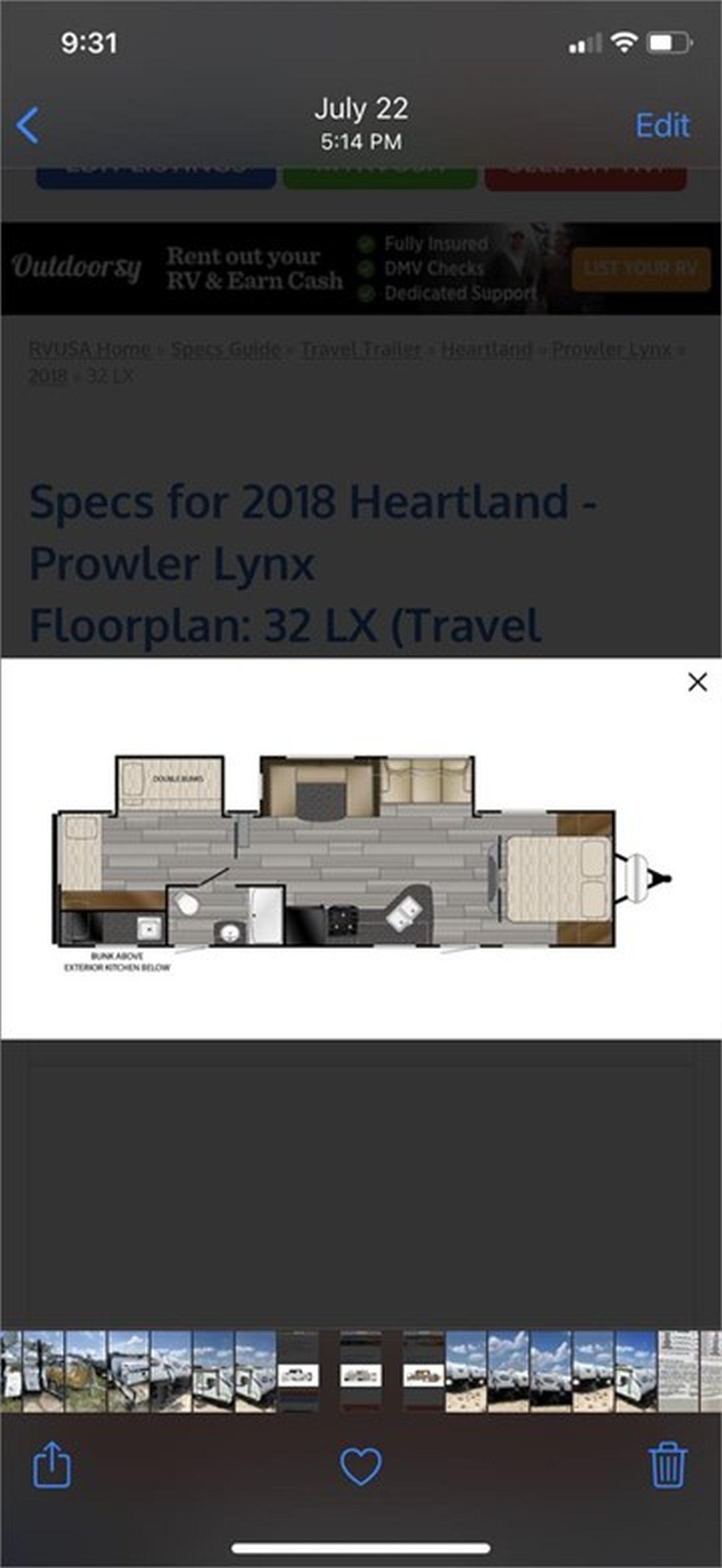 2018 HEARTLAND PROWLER LYNX 32LX