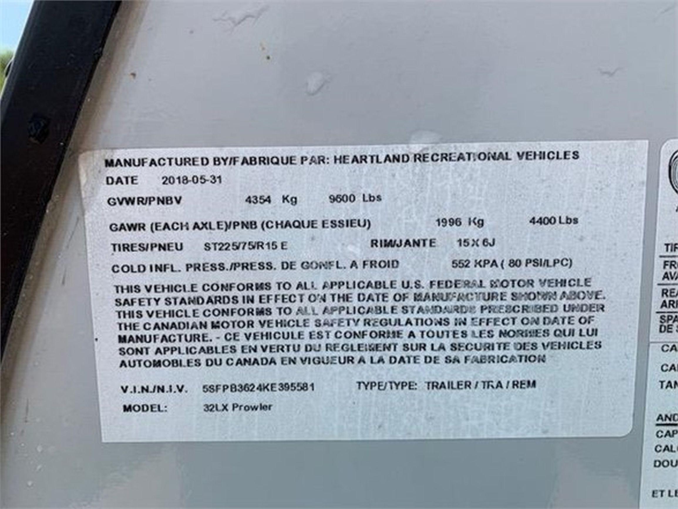 2019 HEARTLAND PROWLER LYNX 32LX