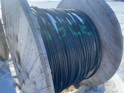 Spool of fiber optic cable