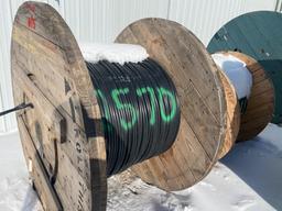 Spool of fiber optic cable