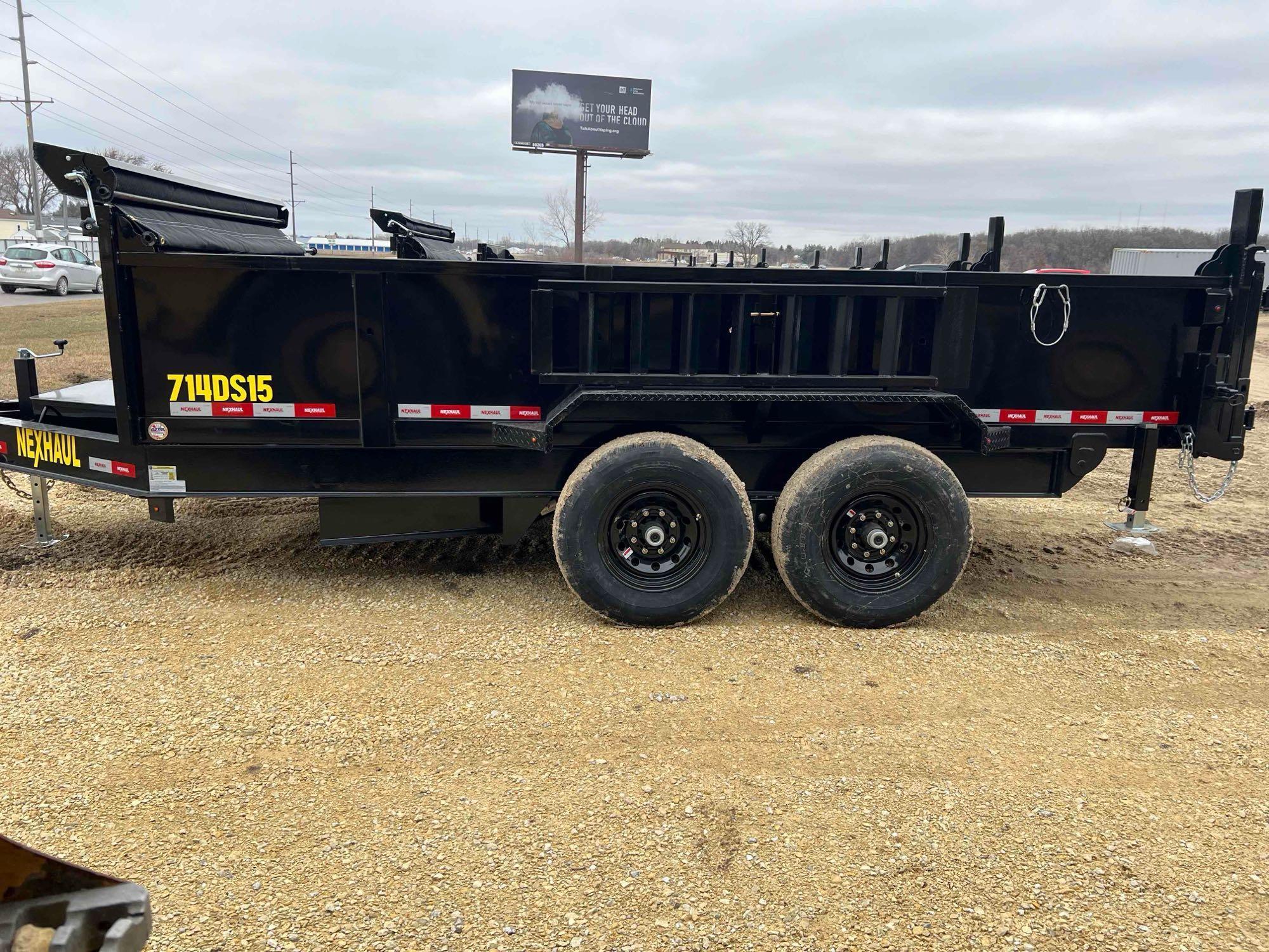 2024 Nexhaul 7x14 15K GVW Electric Dump Trailer