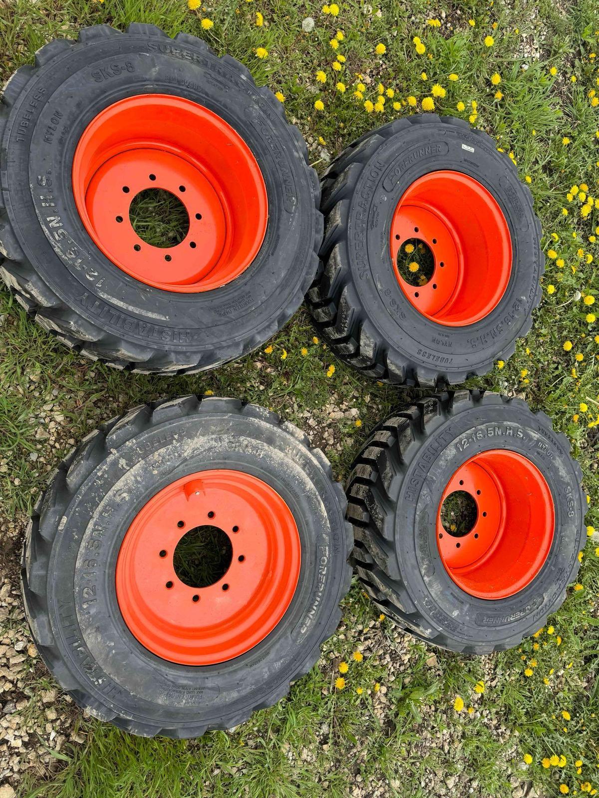 NH/JD/CAT Tires on Rims