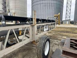 2016 ABCO 30inx100ft Field Stacking Conveyor with 10.3 CU YD Hopper