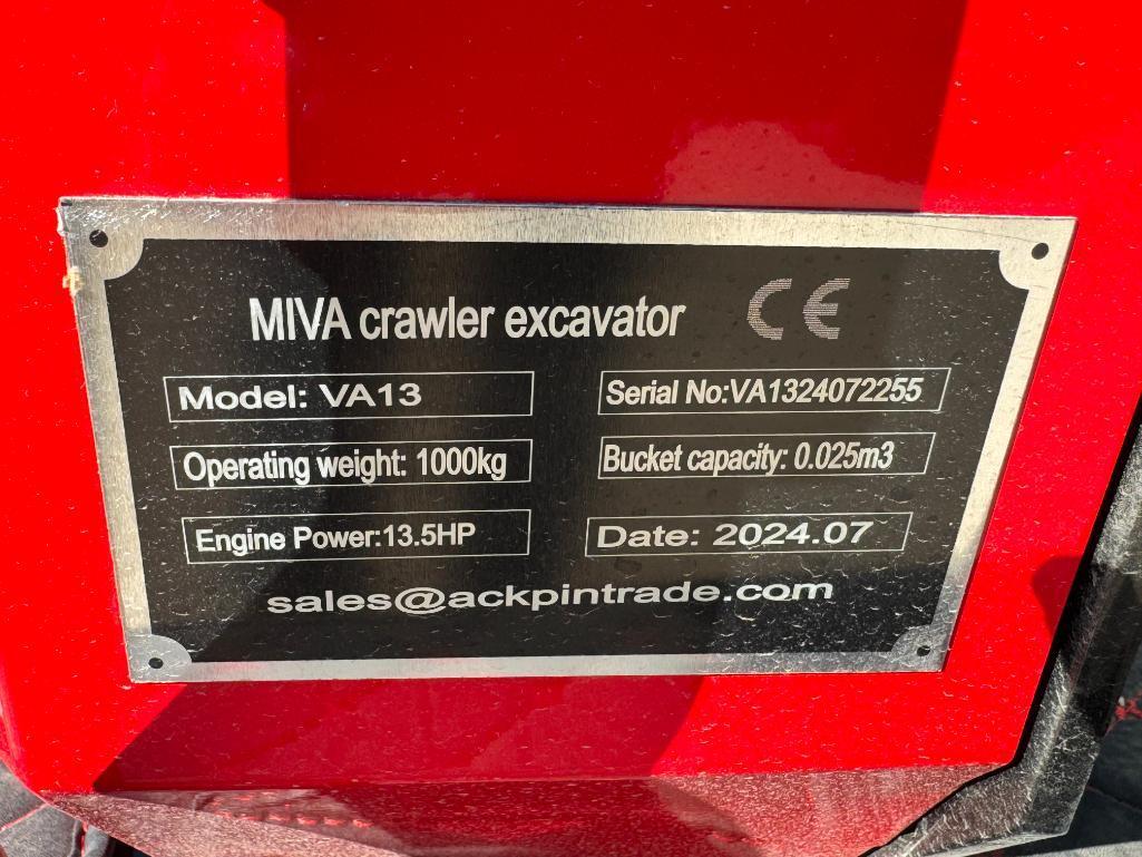 2024 MIVA VA13 Mini Excavator