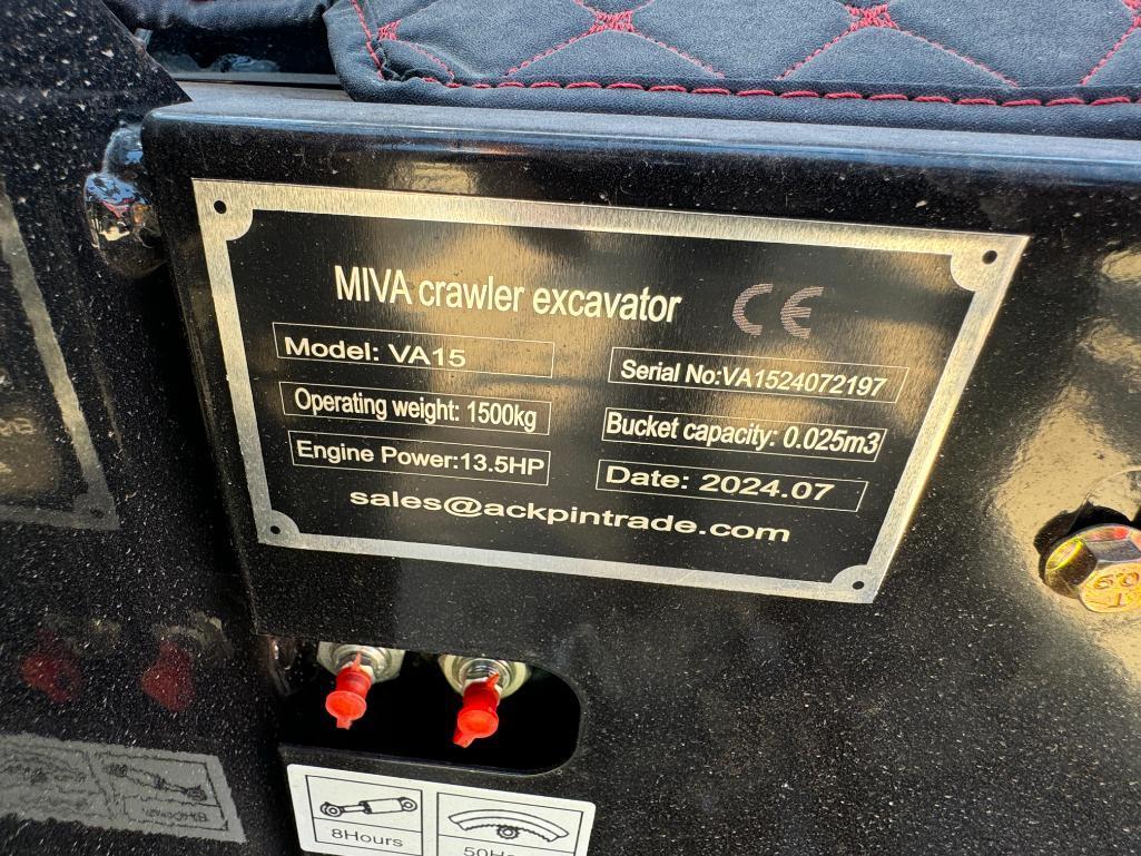 2024 MIVA VA15 Mini Excavator