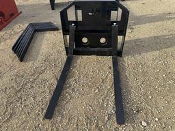 45" Skid Steer Fork Frame w/42in Forks