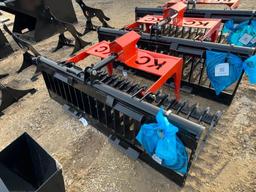 76" Skid Steer Skeleton Grapple Single Cylinder