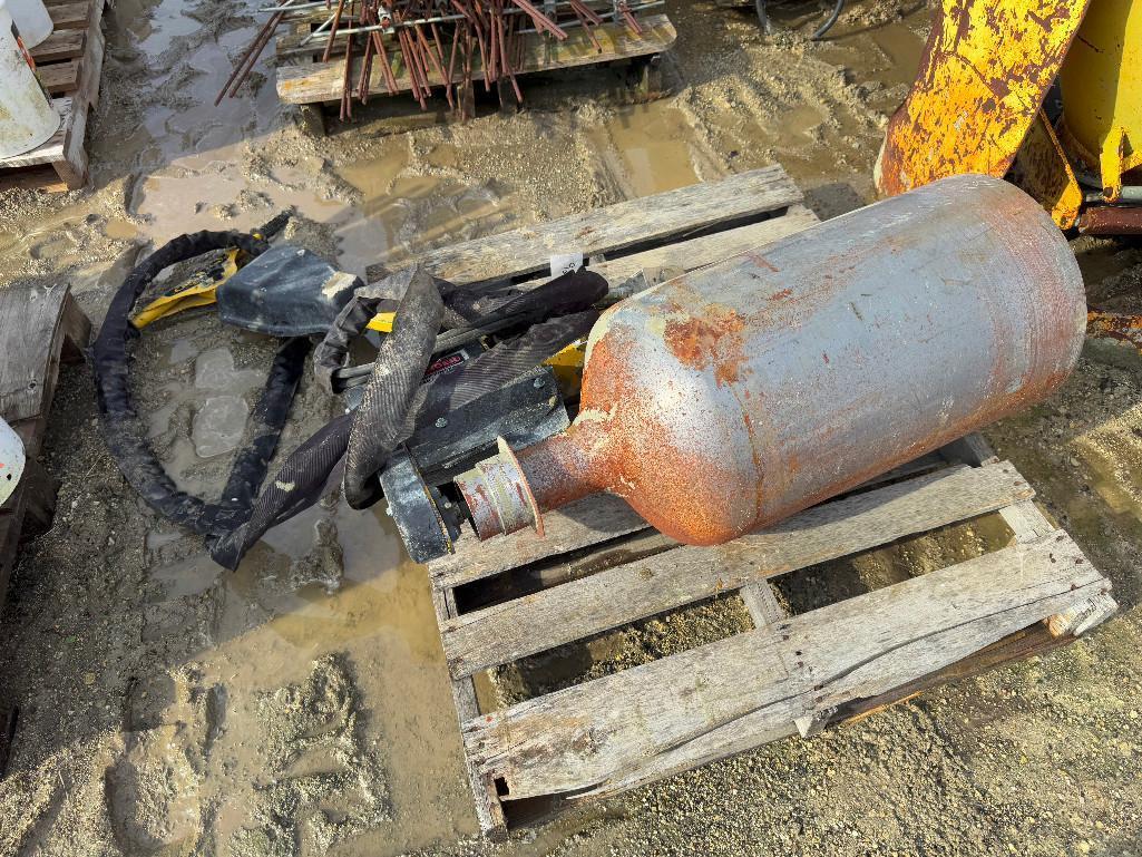 Curb Roller Auxillery Skid Attached