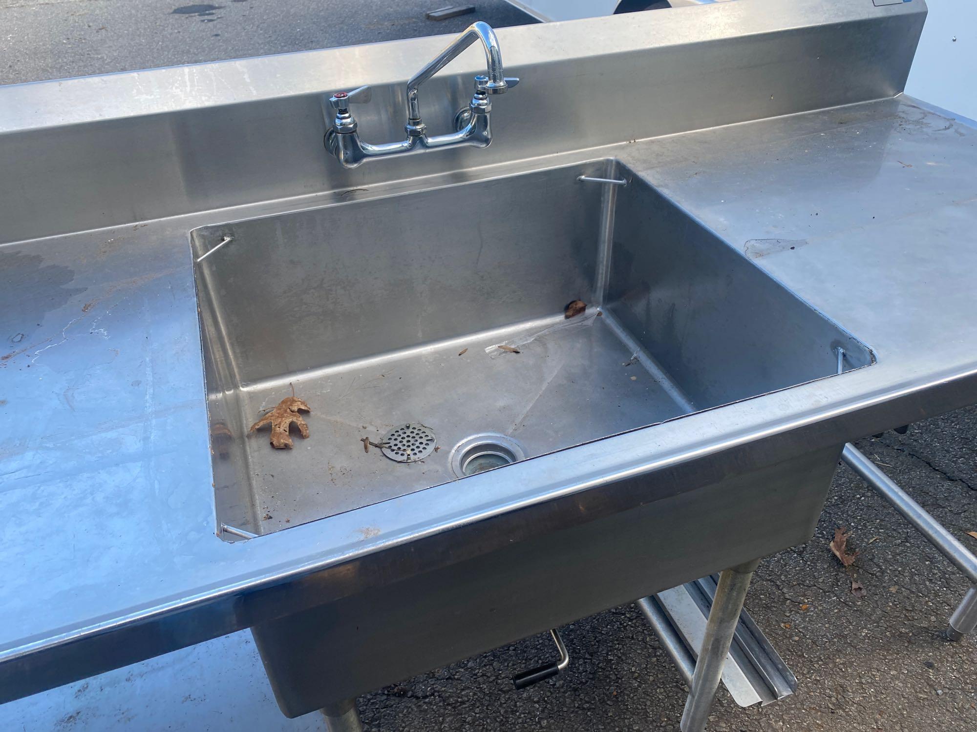 Stainless Steel Table With Sink