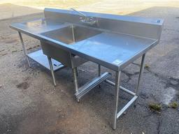Stainless Steel Table With Sink