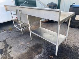 Stainless Steel Table With Sink