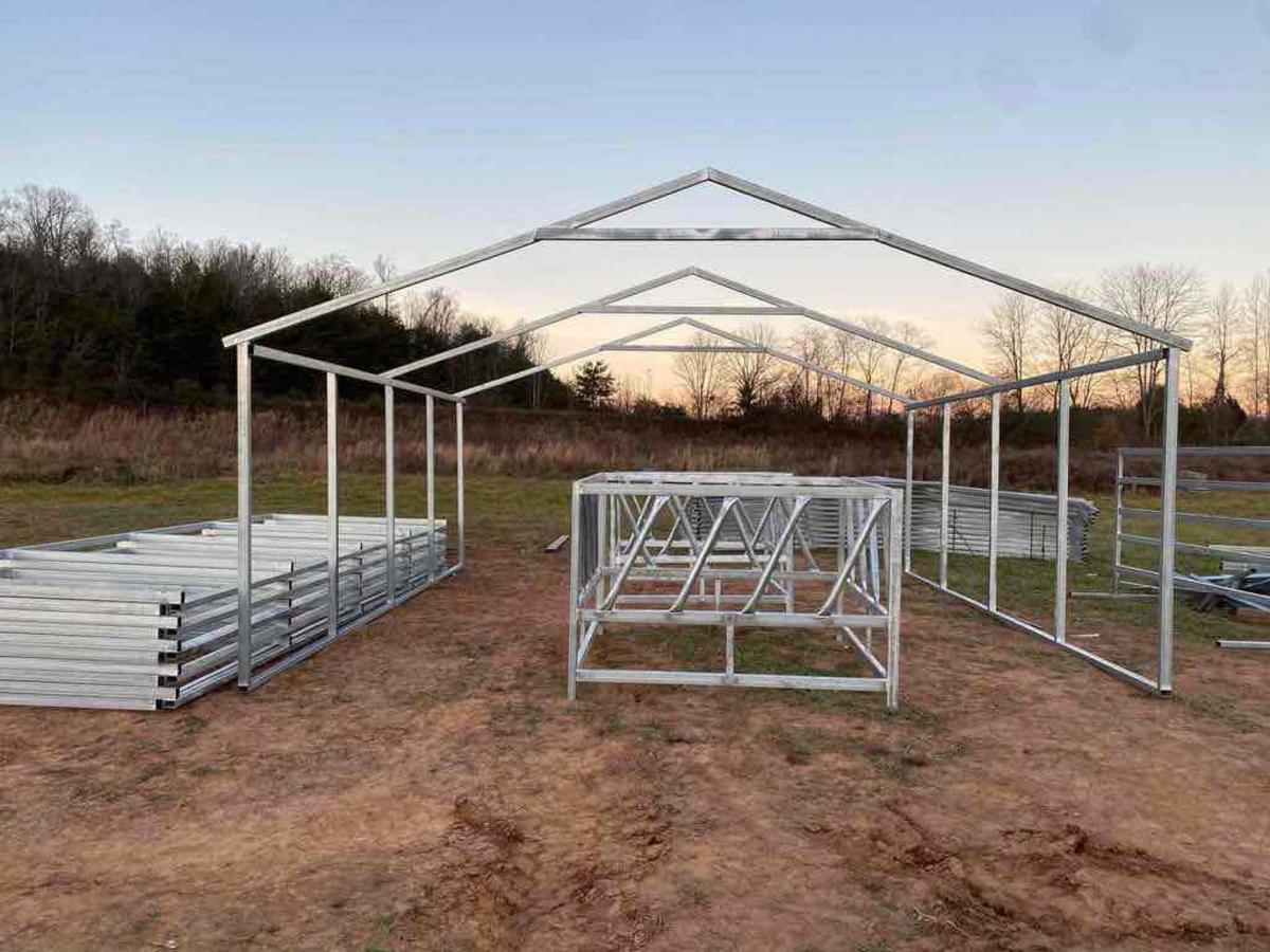 (1) HD 25ft x 24ft Metal Building Frame