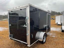 NEW 2024 6X12 Enclosed Trailer (Black)