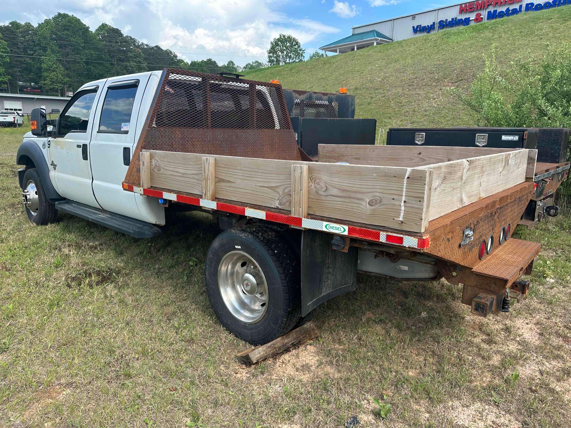 2012 Ford F-450 4x4 Flatbed Truck (INOP), VIN # 1FD0W4HT3CEC08543