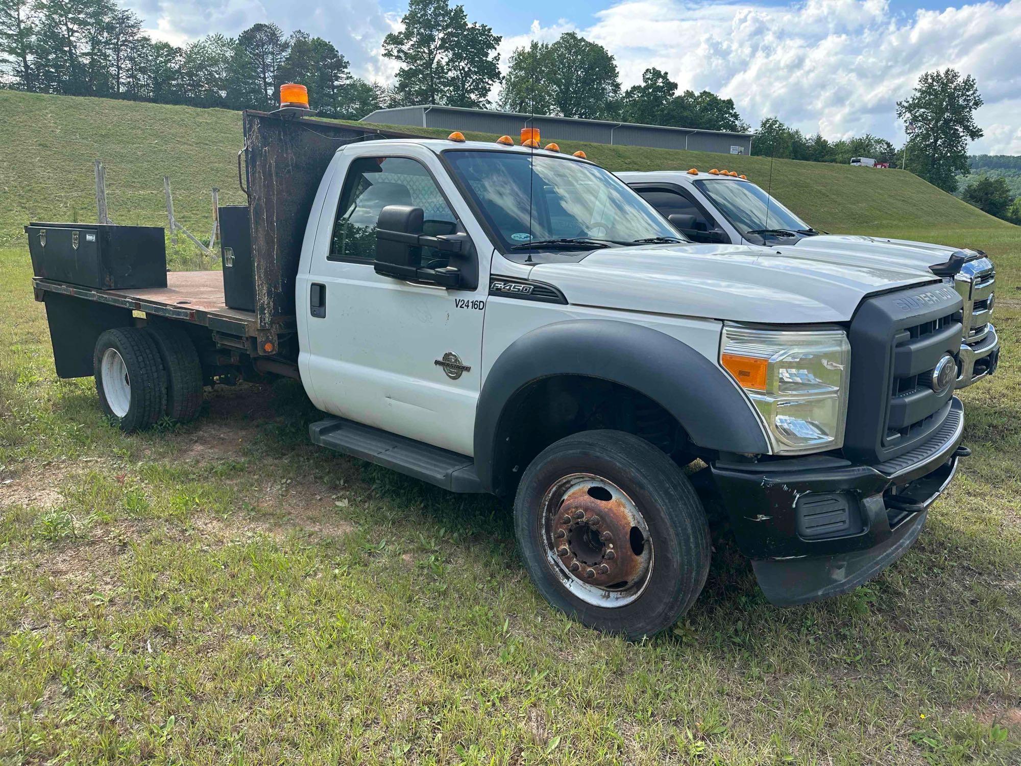 2014 Ford F-450 Flatbed Truck (INOP), VIN # 1FDTF4GTXEEA17901