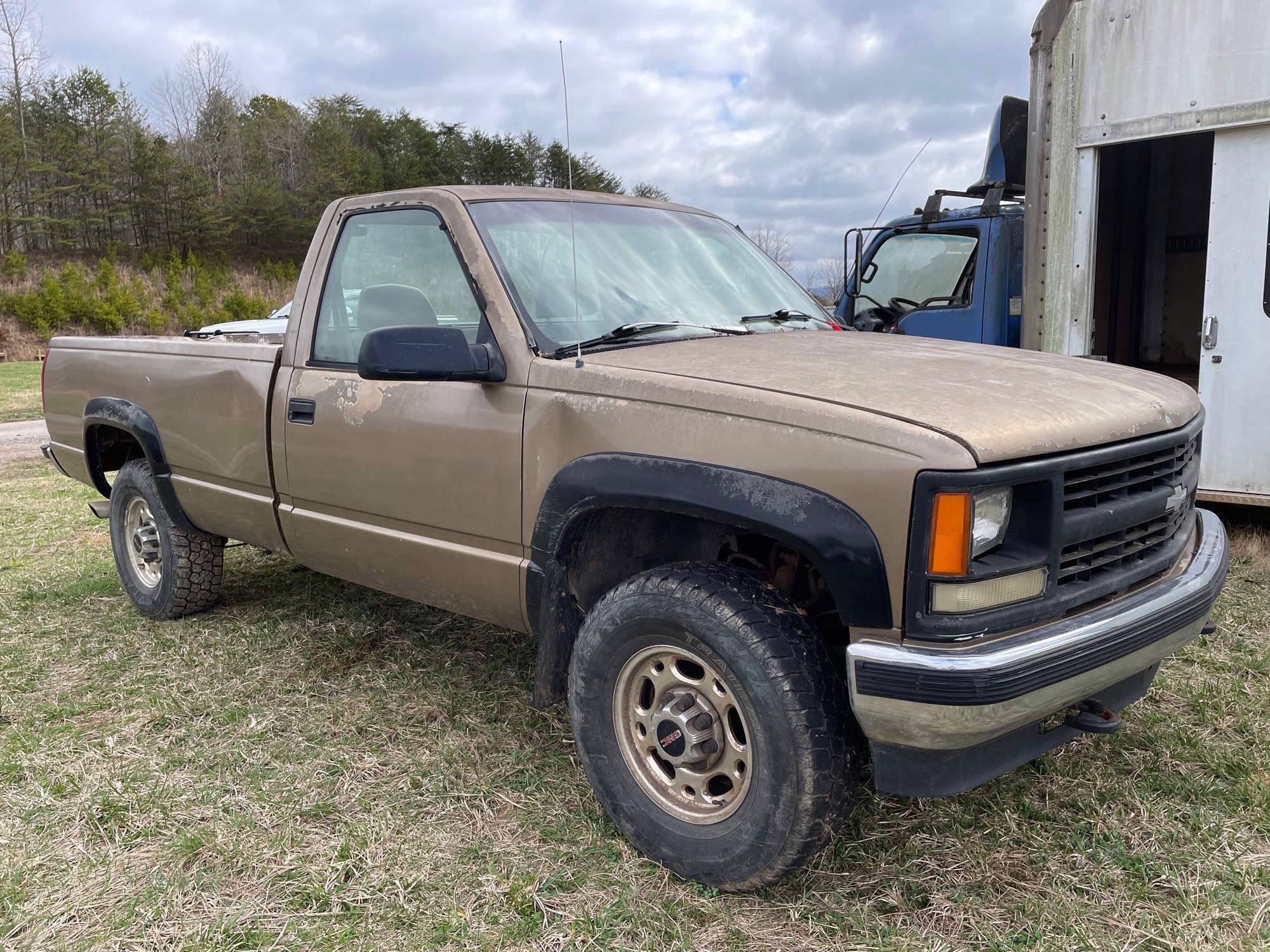 1995 Chevrolet K3500 Pickup Truck, VIN # 1GCHK34N6SE101067