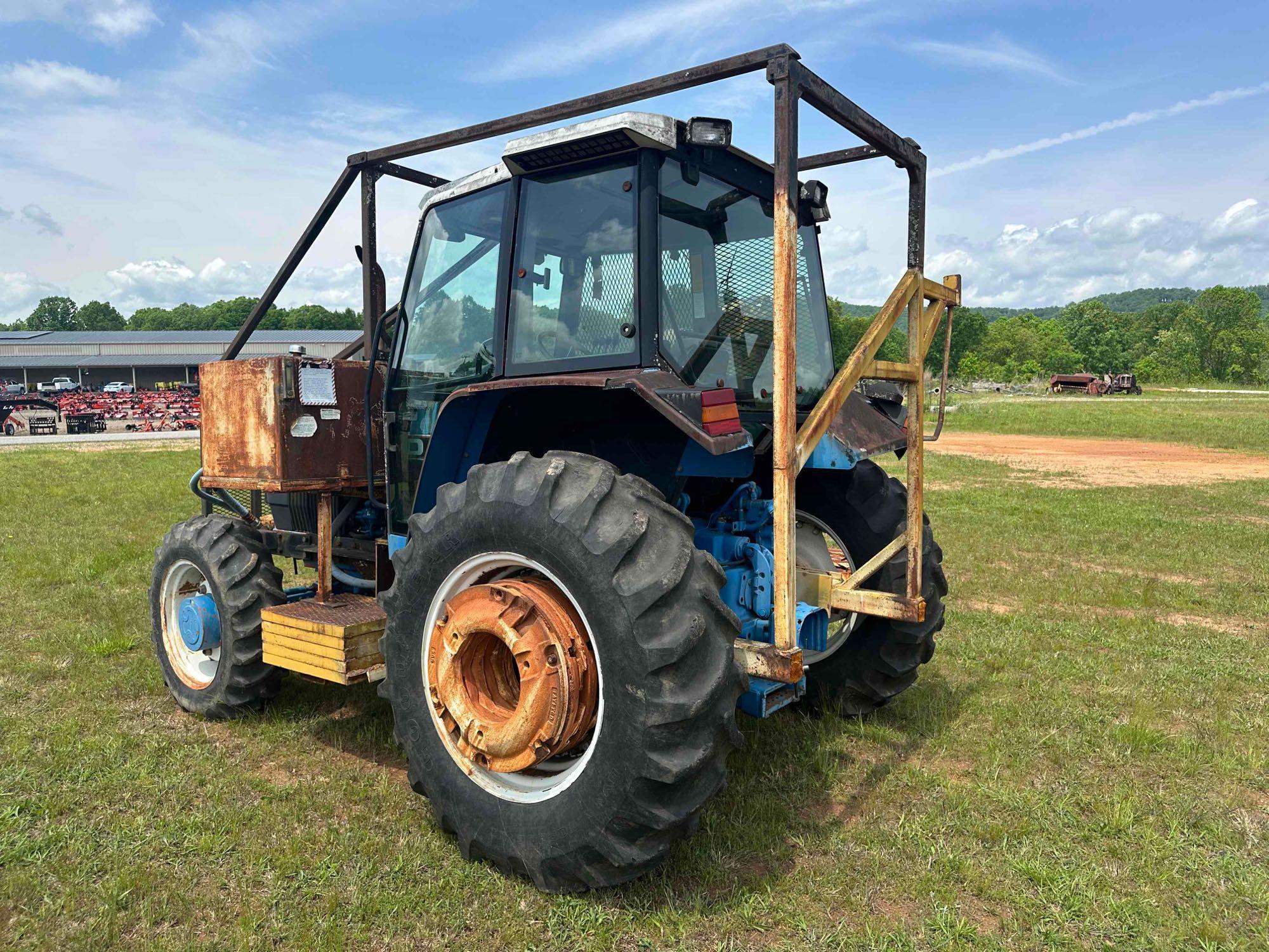 Ford 5640 Enclosed Cab 4x4 Tractor Side Arm Mower